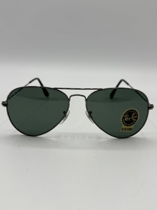 Ray-Ban RB3025 Aviator Sunglasses W0879 Gunmetal/Green G-15 Lens main image 5